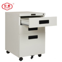 Huadu group office metal 3 drawer recessed handle file cabinet